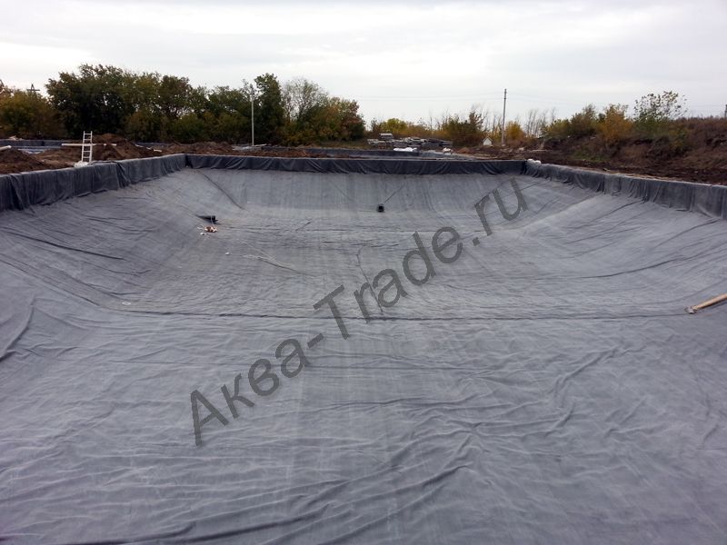 Пленка для пруда Firestone EPDM мембрана PONDGARD (США), толщина 1.02 мм, ширина 4.88 метра